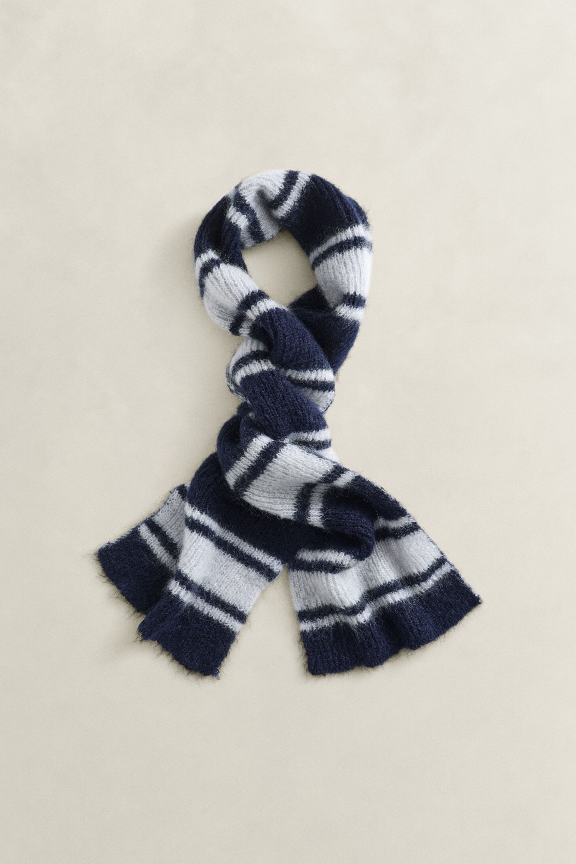 Sciarpa in mohair a righe