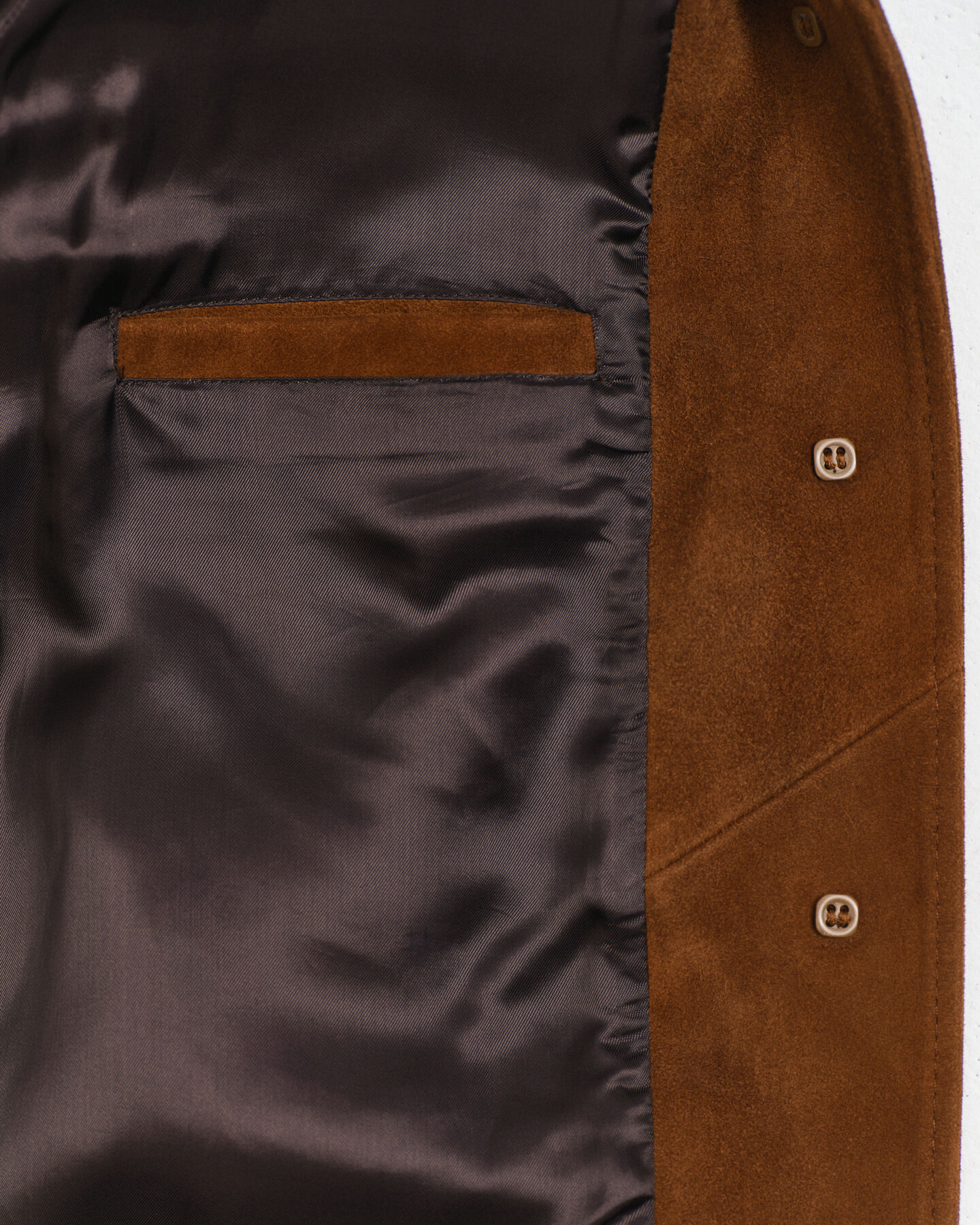 Blazer in camoscio relaxed fit