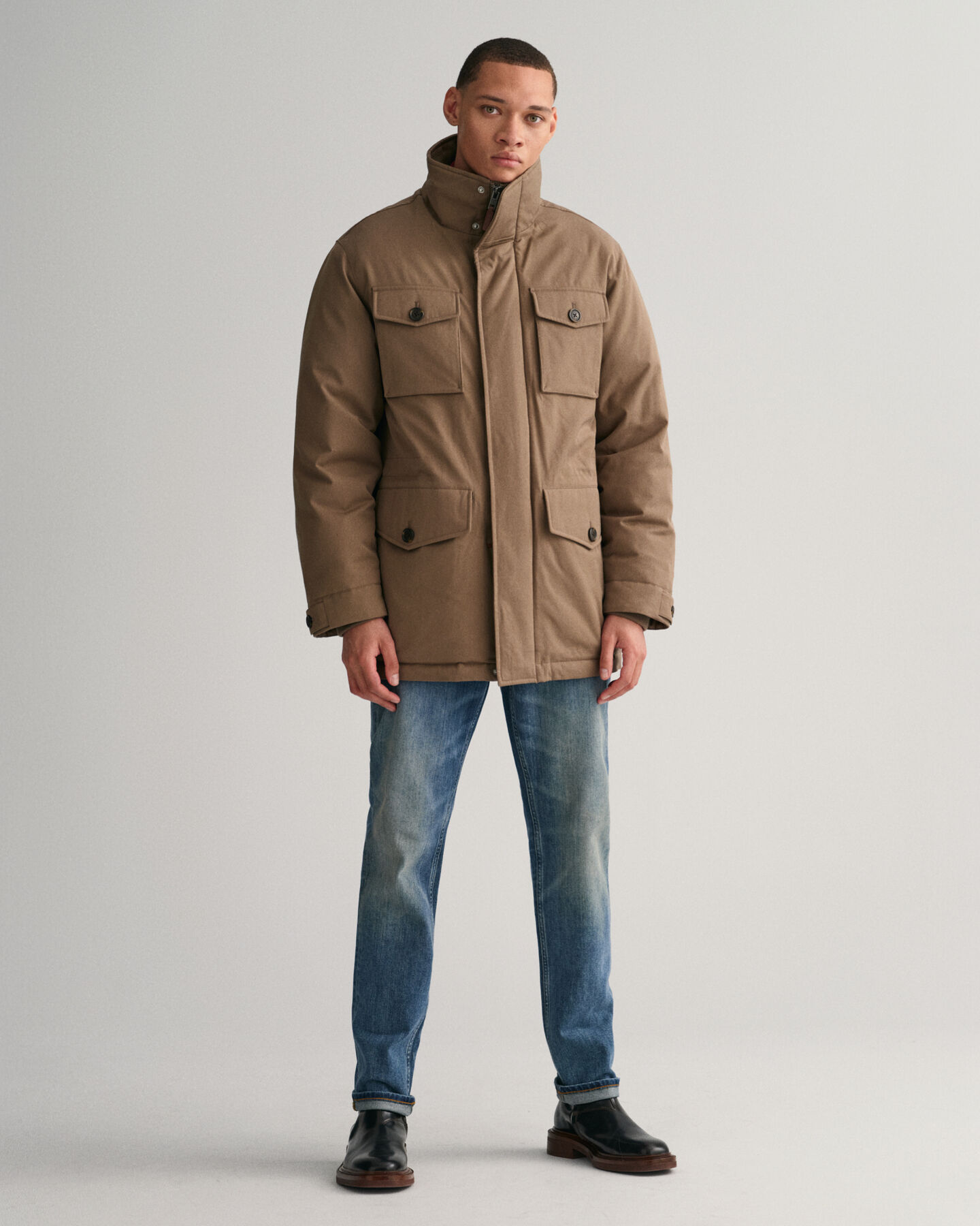 Giacca Field in flanella imbottita