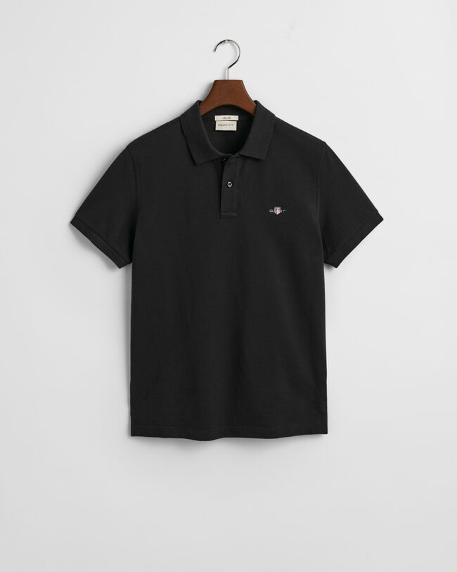 Polo Shield in piqué slim fit