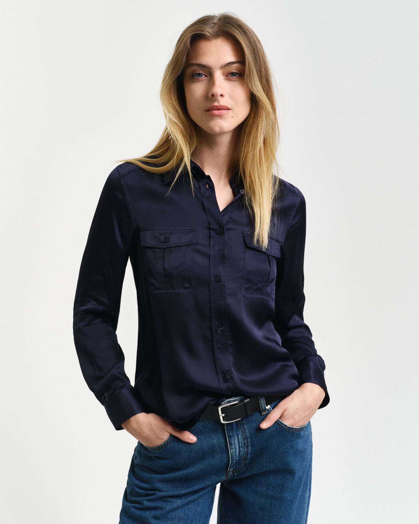 Camicia con tasche regular fit