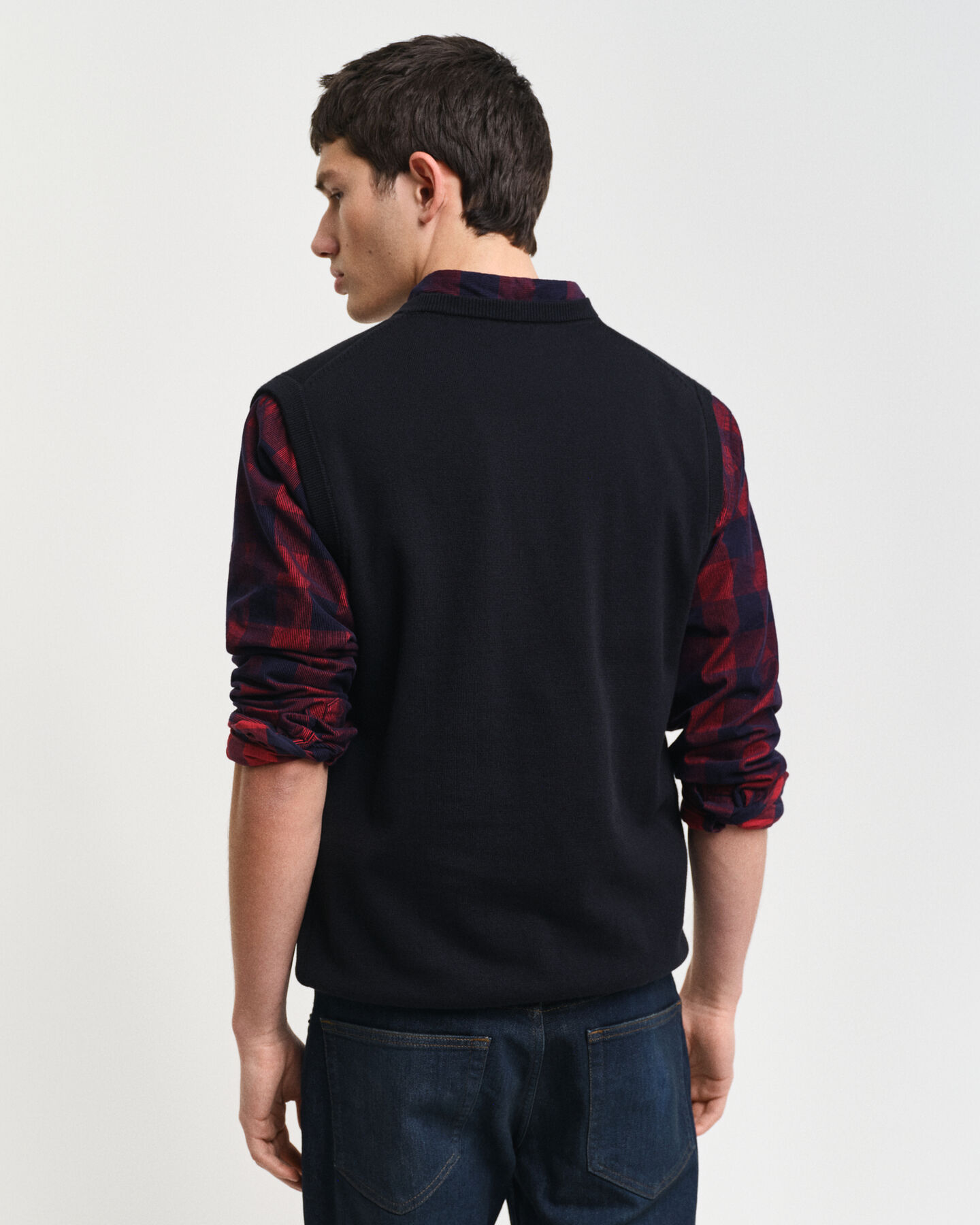 Piumino smanicato in cotone classico