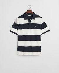Polo in piqué colour block