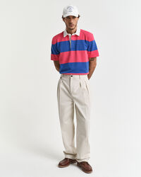 Polo in cotone a righe