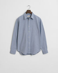 Camicia in flanella mélange regular fit