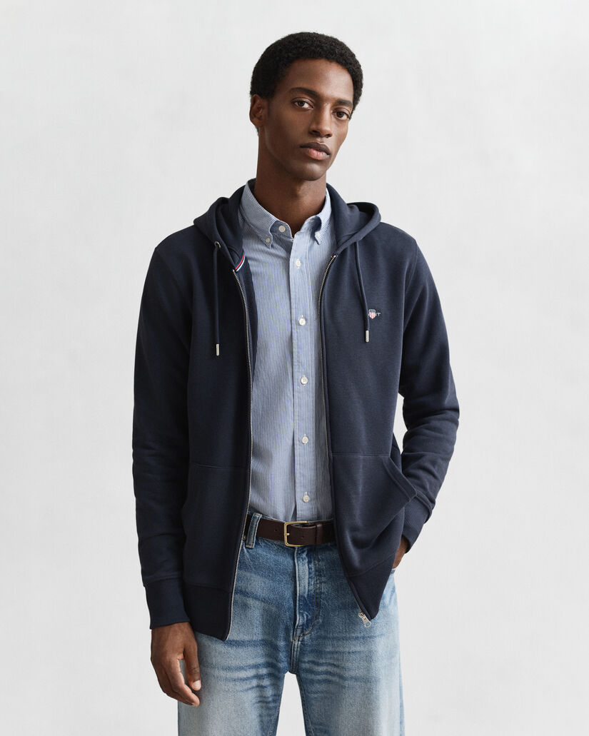 Felpa con cappuccio Shield con zip