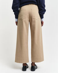 Pantaloni alla caviglia ampi in cotone