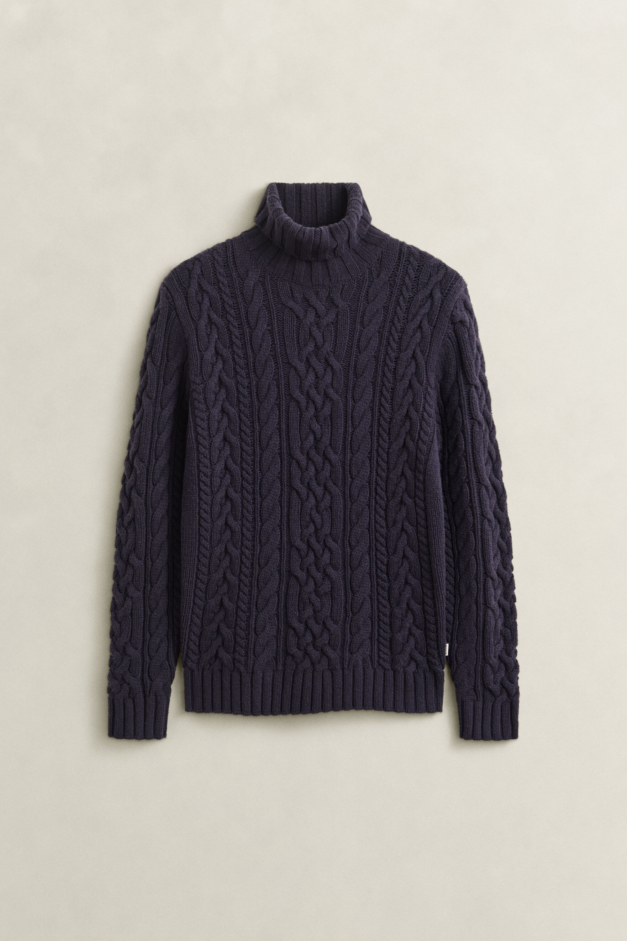 Maglia a collo alto in misto lana