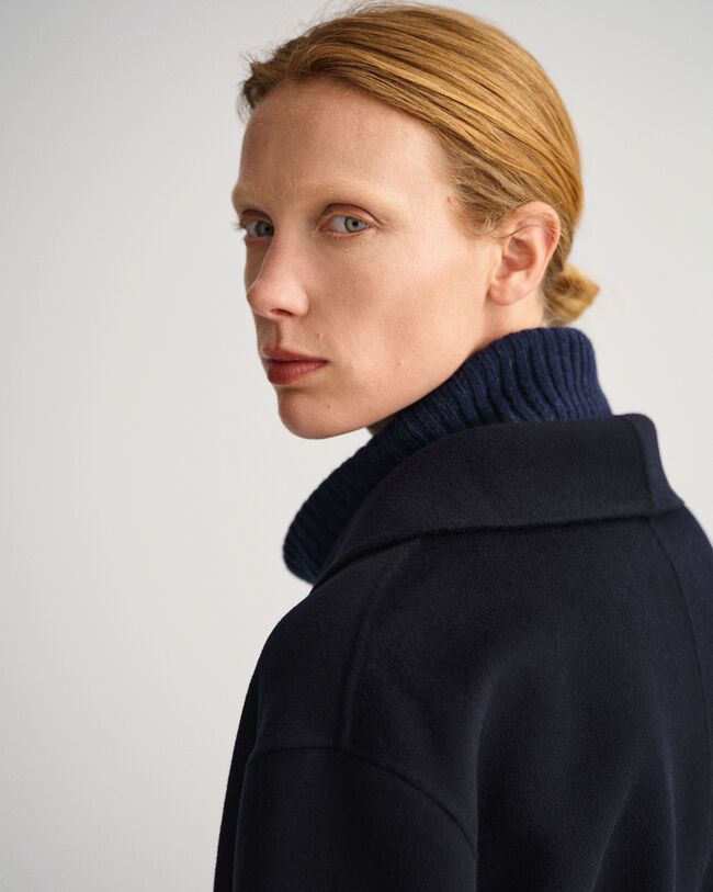 Blazer cucito a mano con cintura