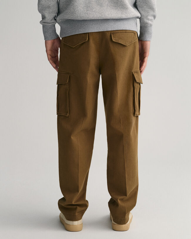 Pantaloni cargo in twill