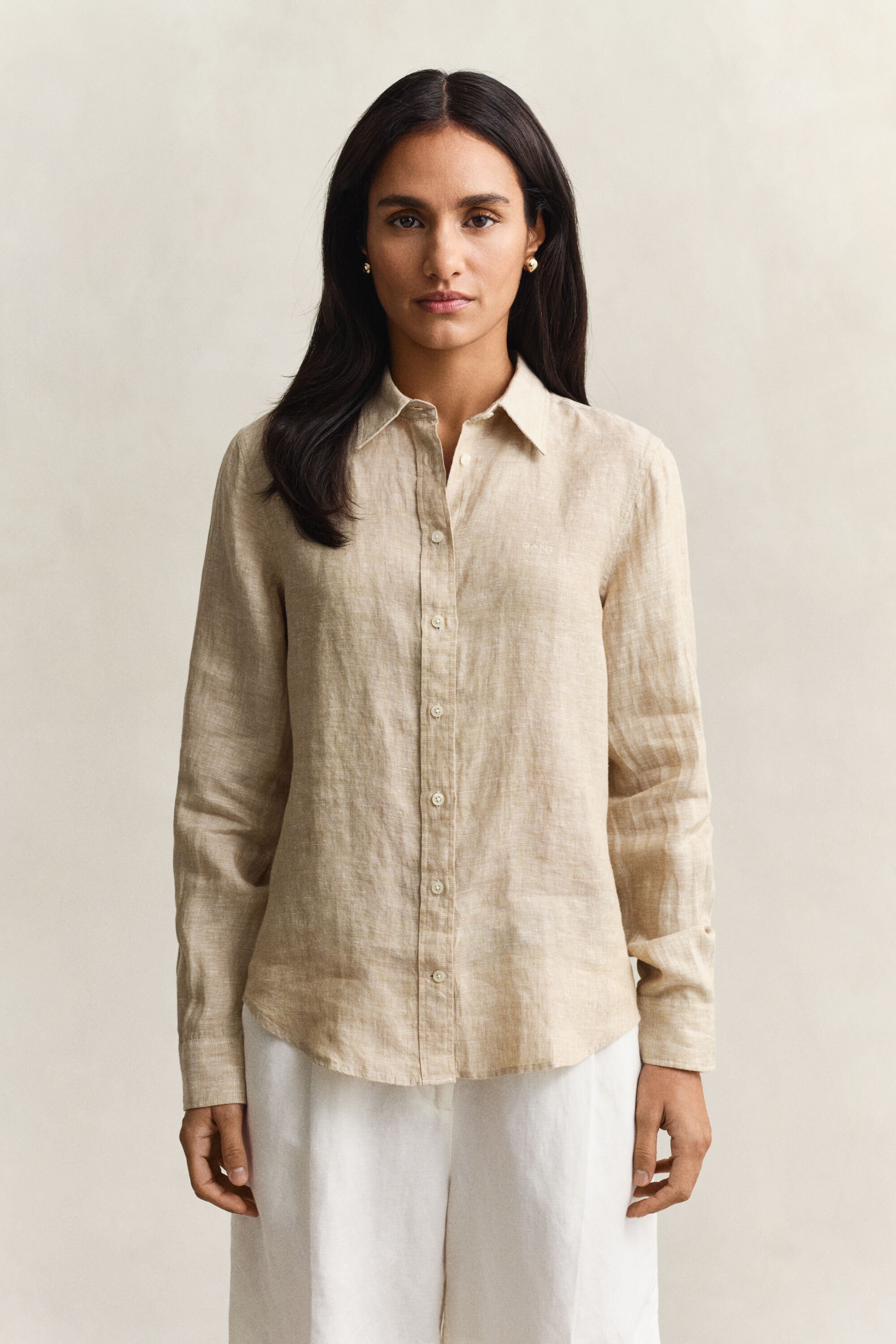 Camicia di lino regular fit