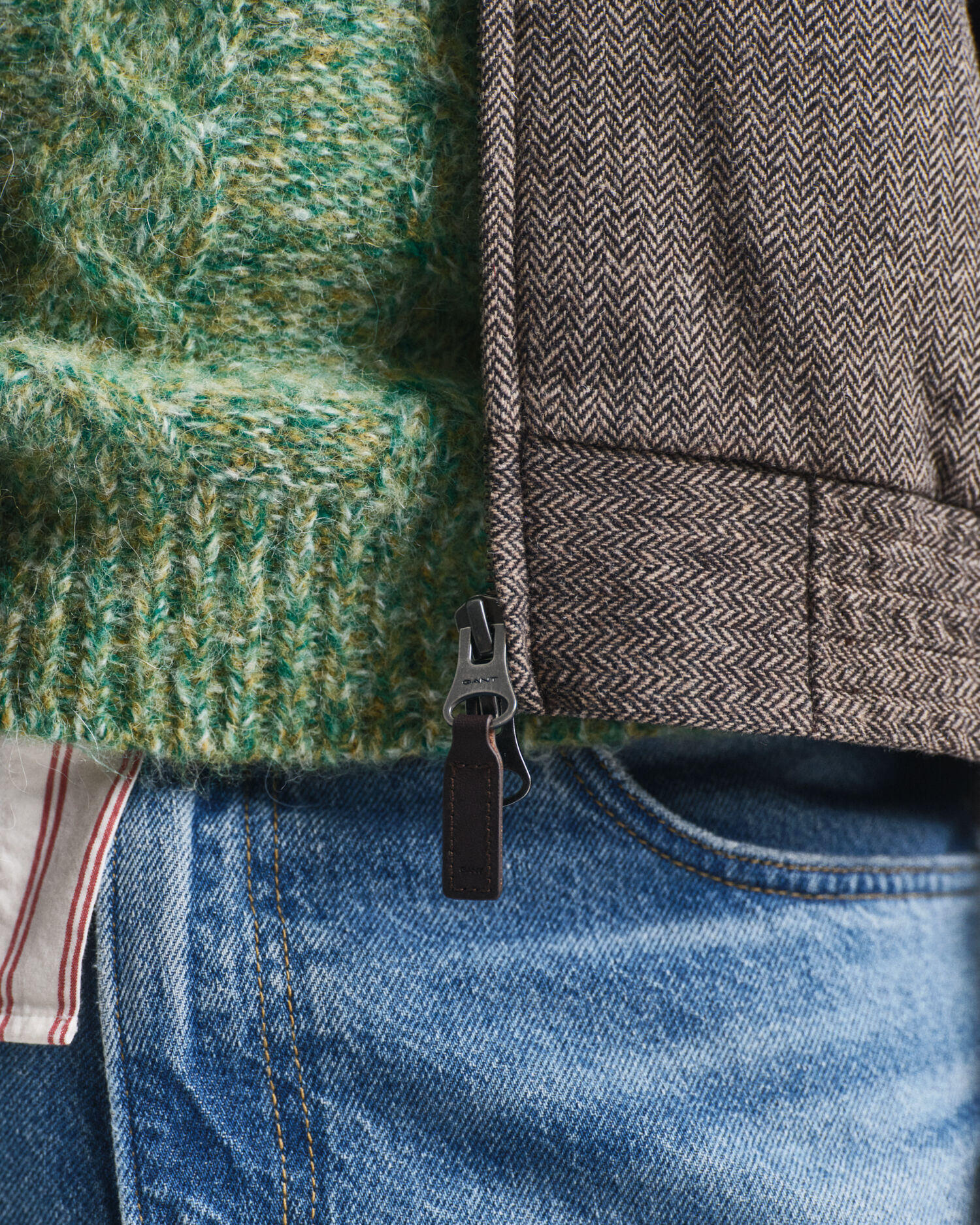 Giacca Harrington in misto lana