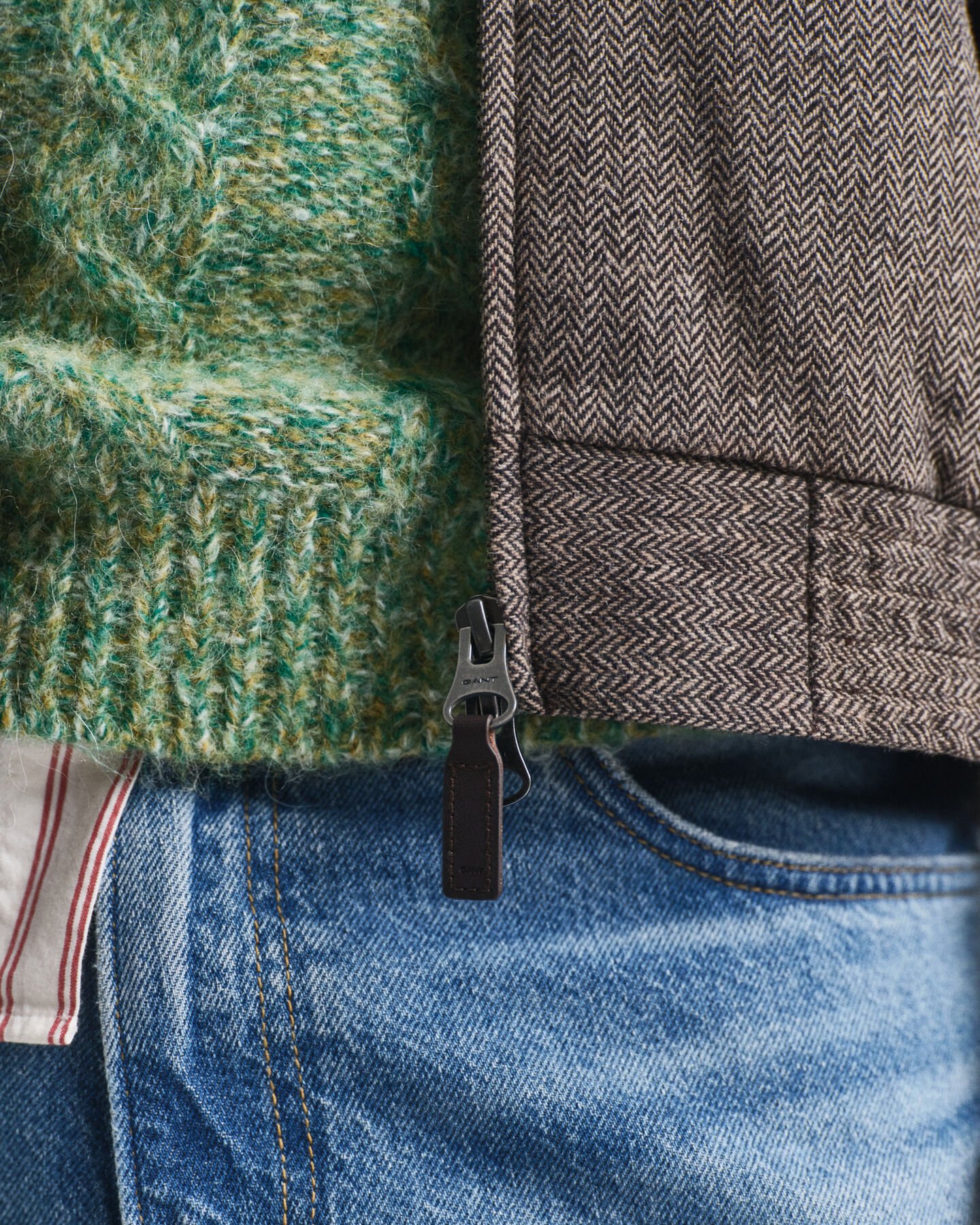 Giacca Harrington in misto lana