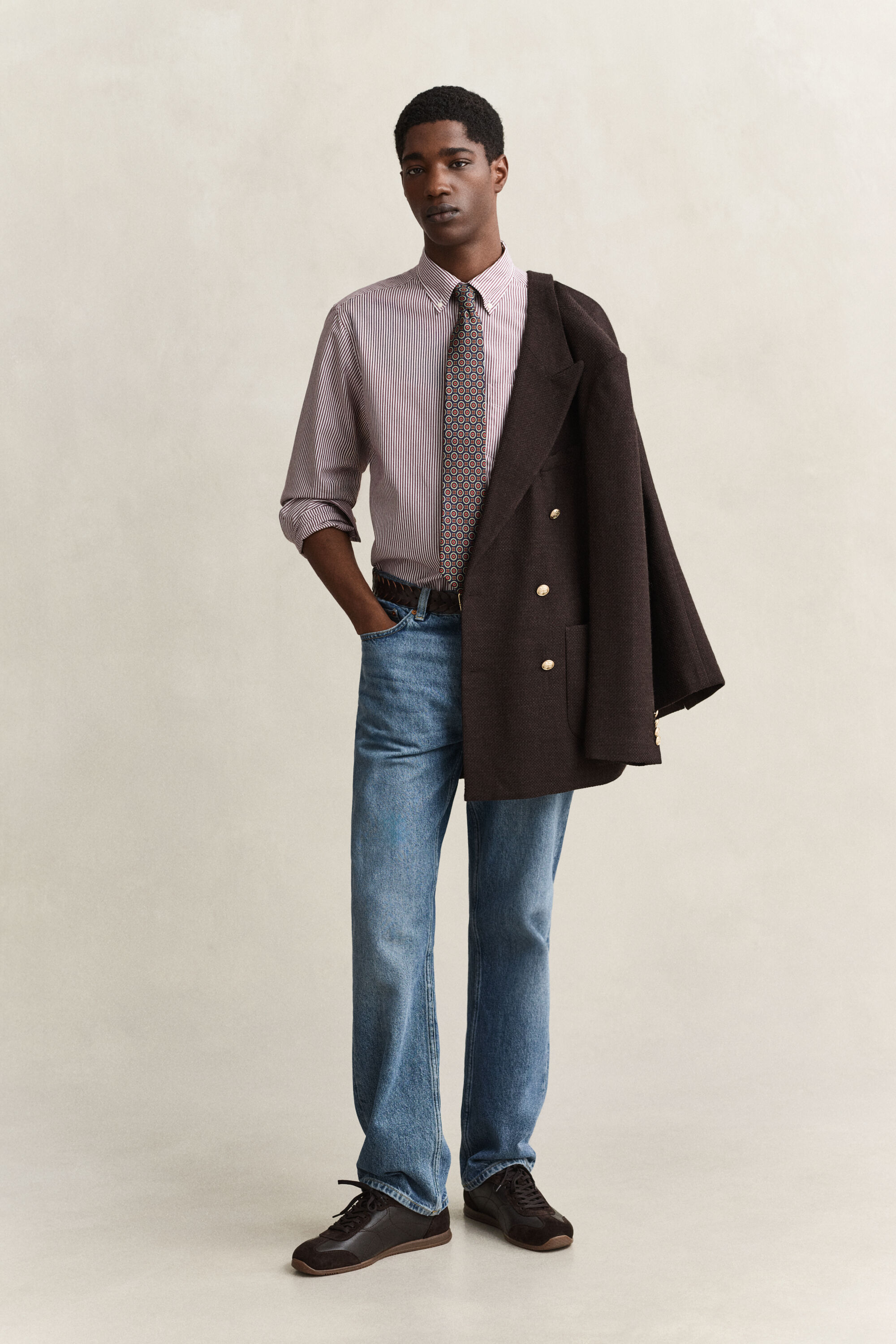 Camicia in popeline a righe Classic regular