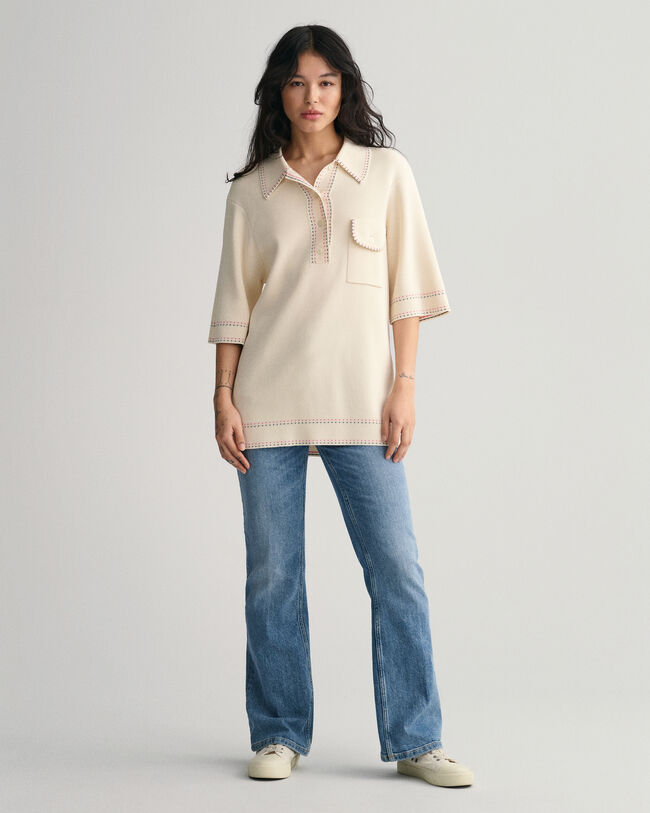 Polo a maniche corte a maglia