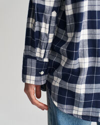 Camicia a quadri in flanella oversize