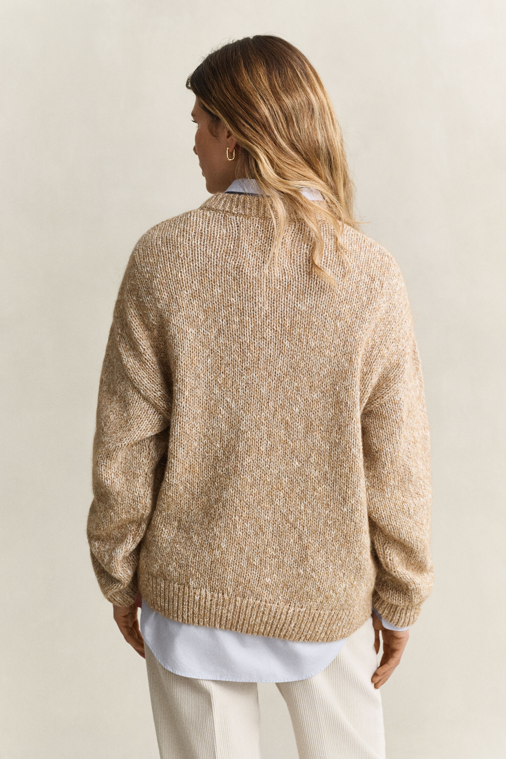 Maglia in misto lana mouliné