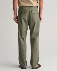 Chino in misto cotone-lino regular fit