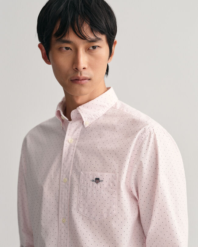 Camicia a pois Banker regular fit