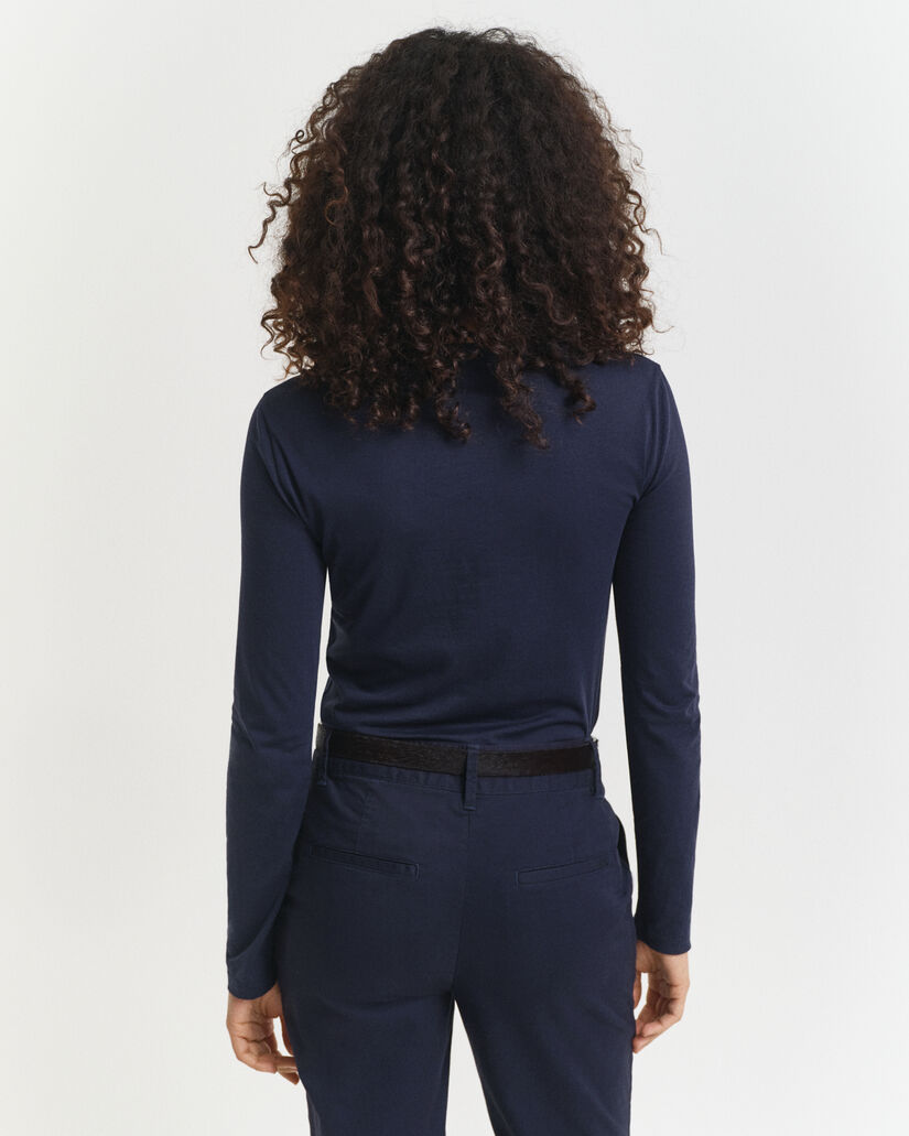 T-shirt a maniche lunghe in cotone leggero