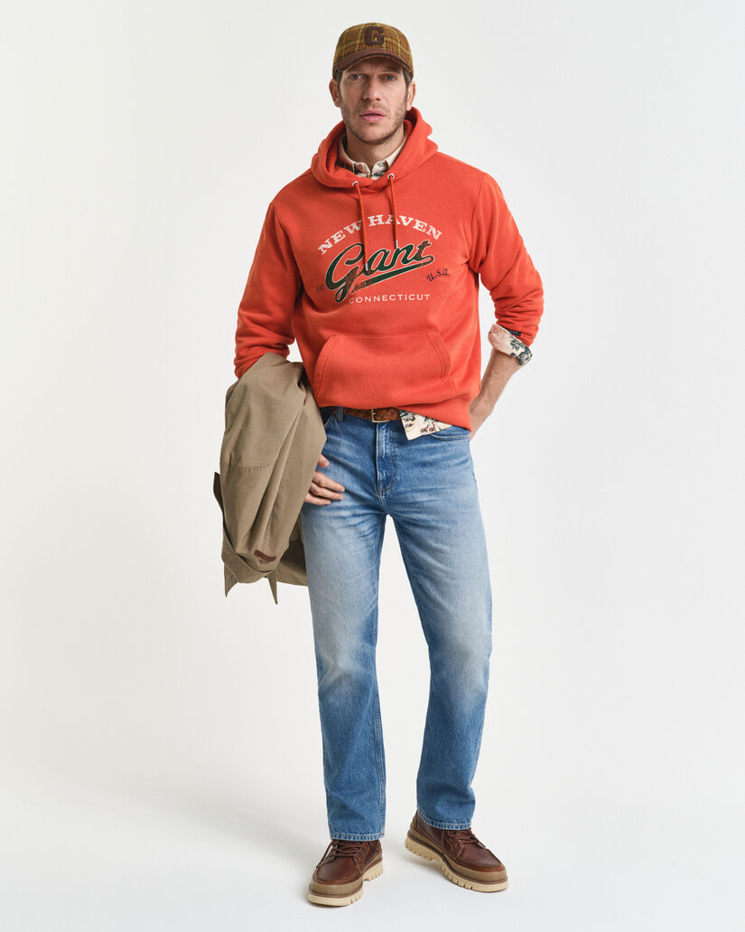 Felpa con cappuccio Crest Graphic