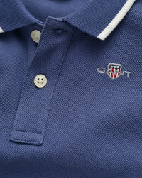 Rugger in piqu&eacute; con bordi a contrasto Baby