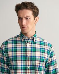 Camicia Oxford a quadri regular fit