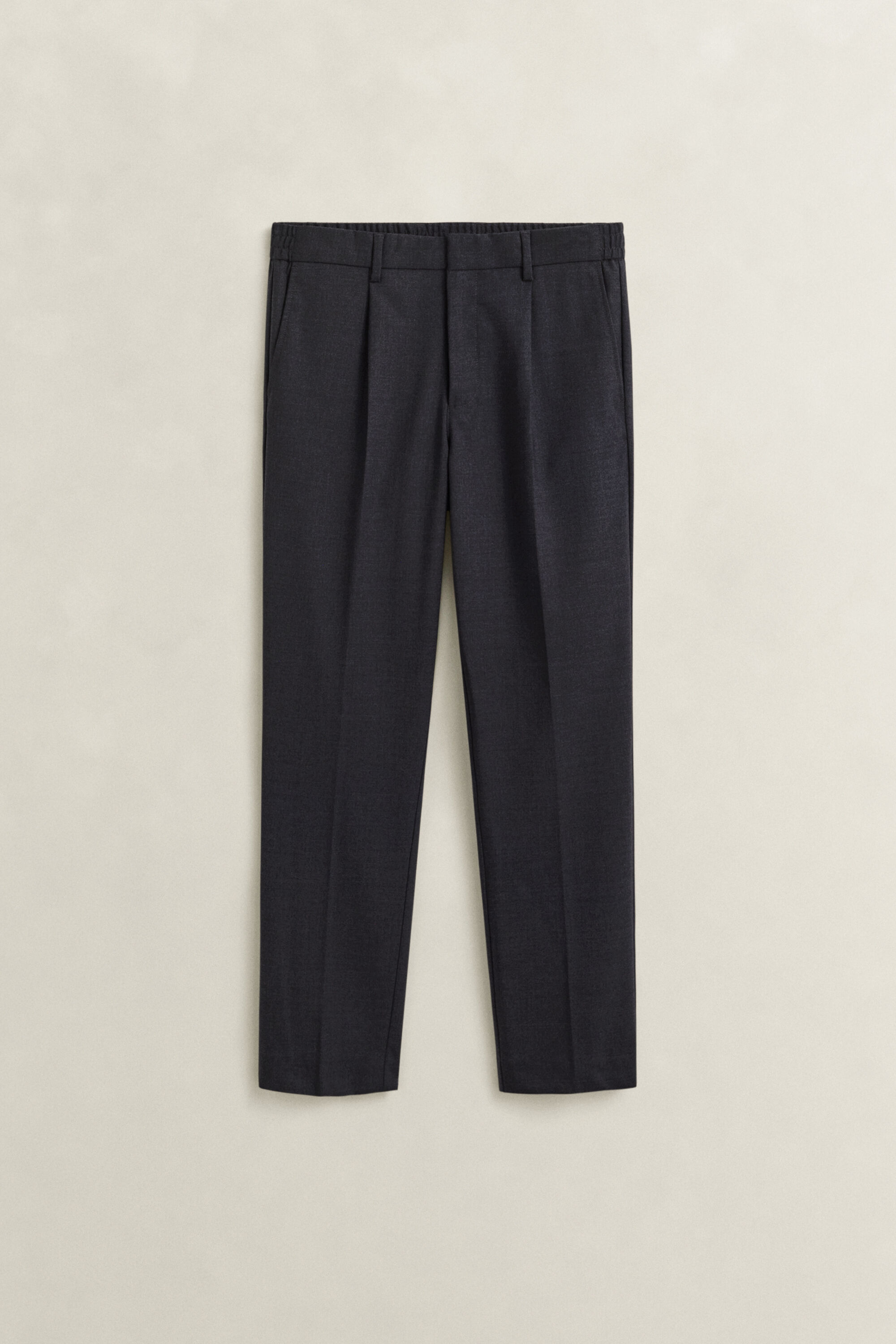 Pantaloni in lana stretti in fondo