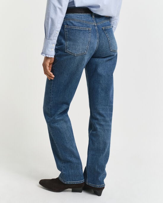 Jeans elasticizzati con gamba dritta