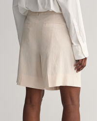 Pantaloncini di lino elasticizzati