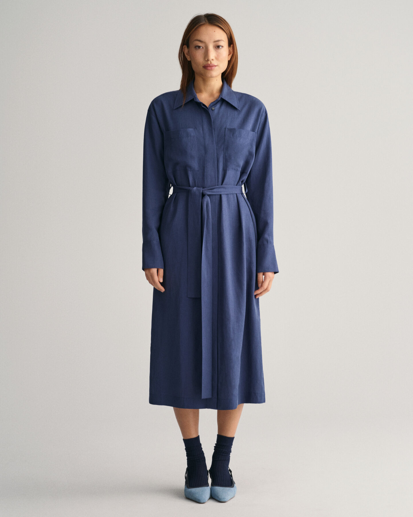 Abito chemisier con tasca