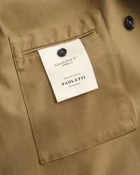 Trench lungo in cotone pesante