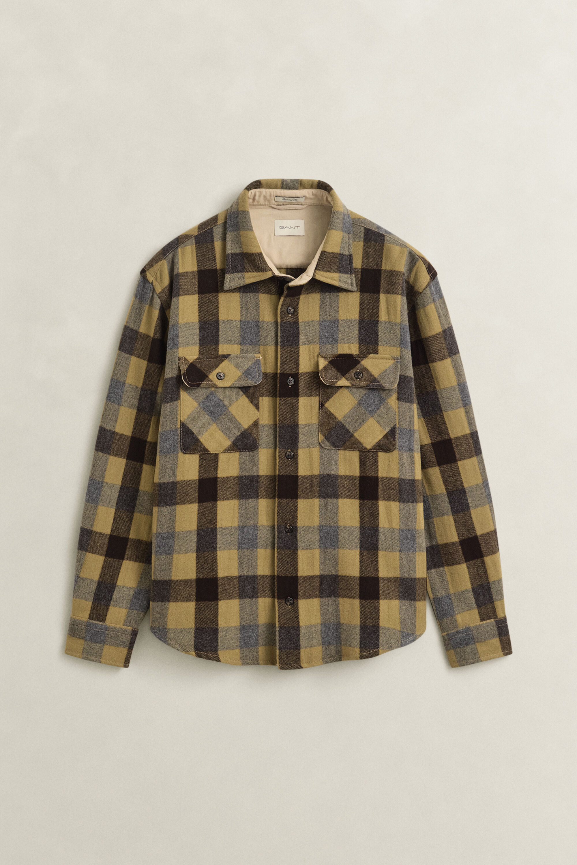 Camicia in lana a quadri