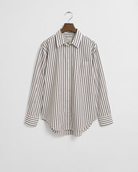 Camicia classica in popeline a righe relaxed fit