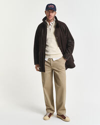 Maglia micro testurizzata con zip corta