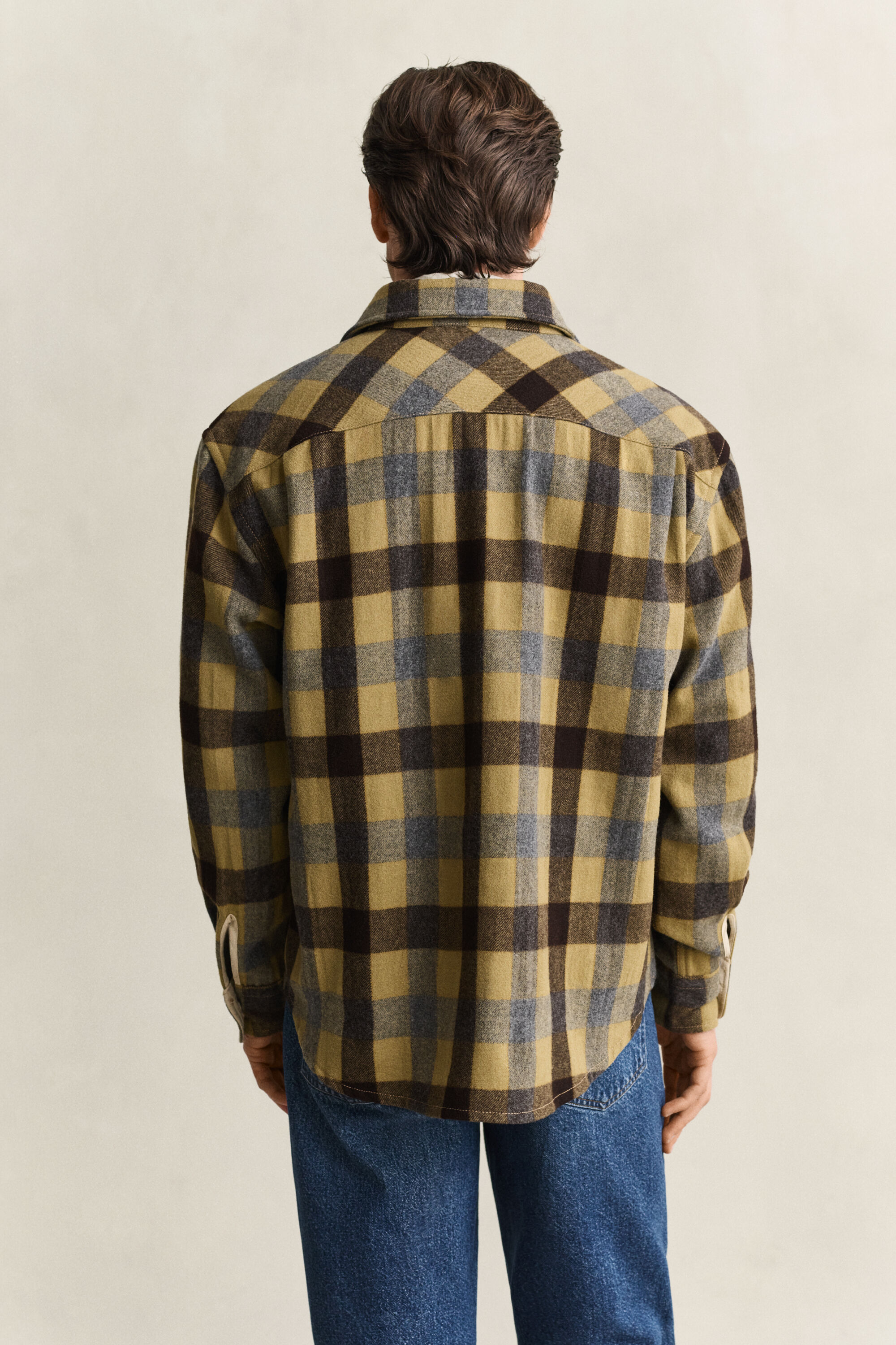 Camicia in lana a quadri