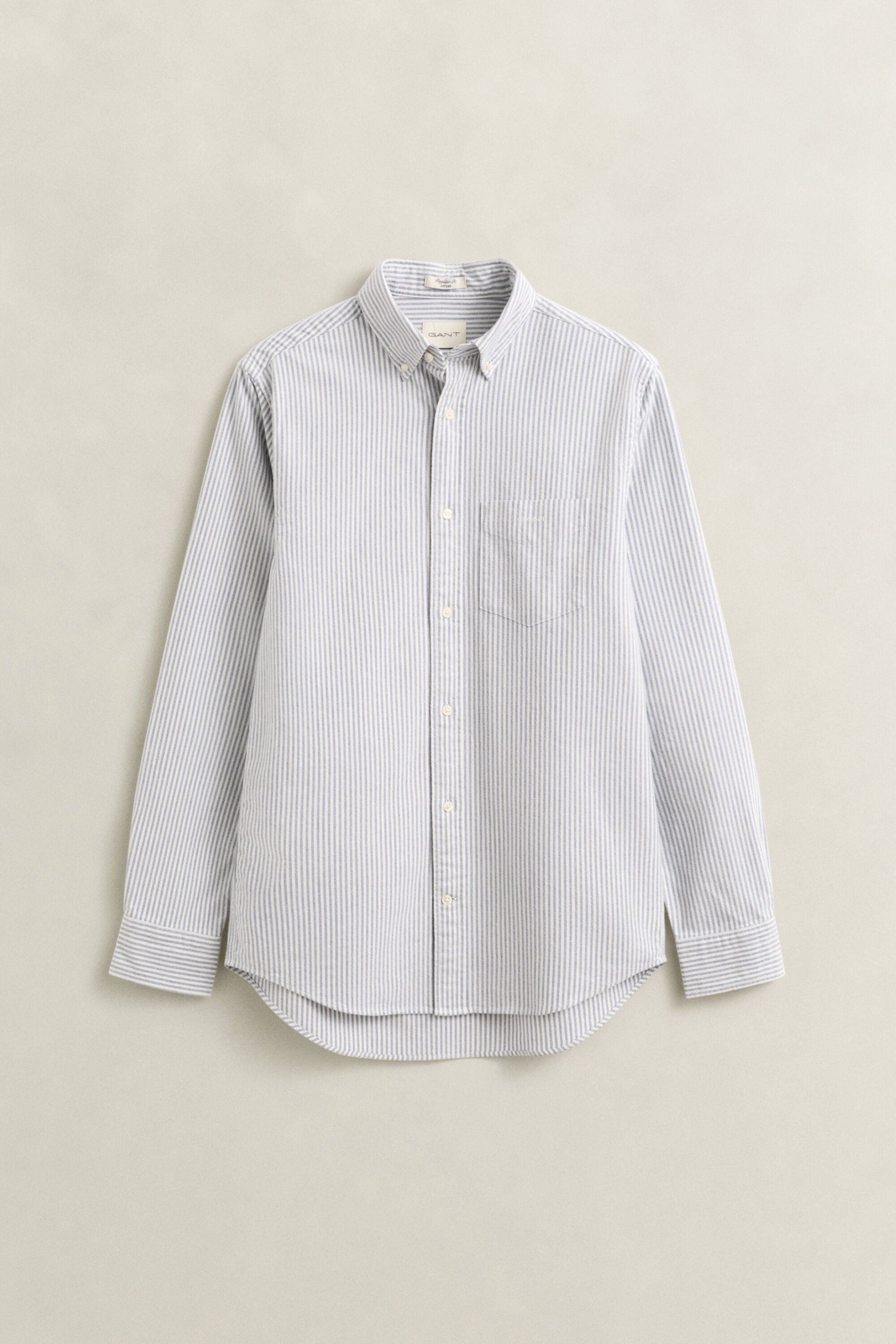 Camicia Oxford spazzolata a righe