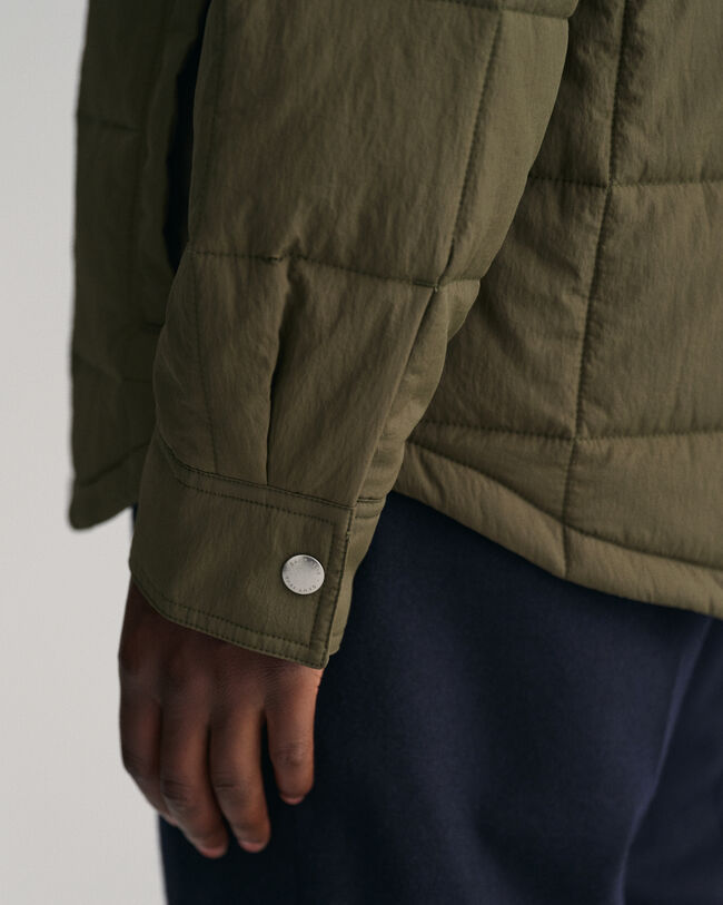 Giacca camicia trapuntata