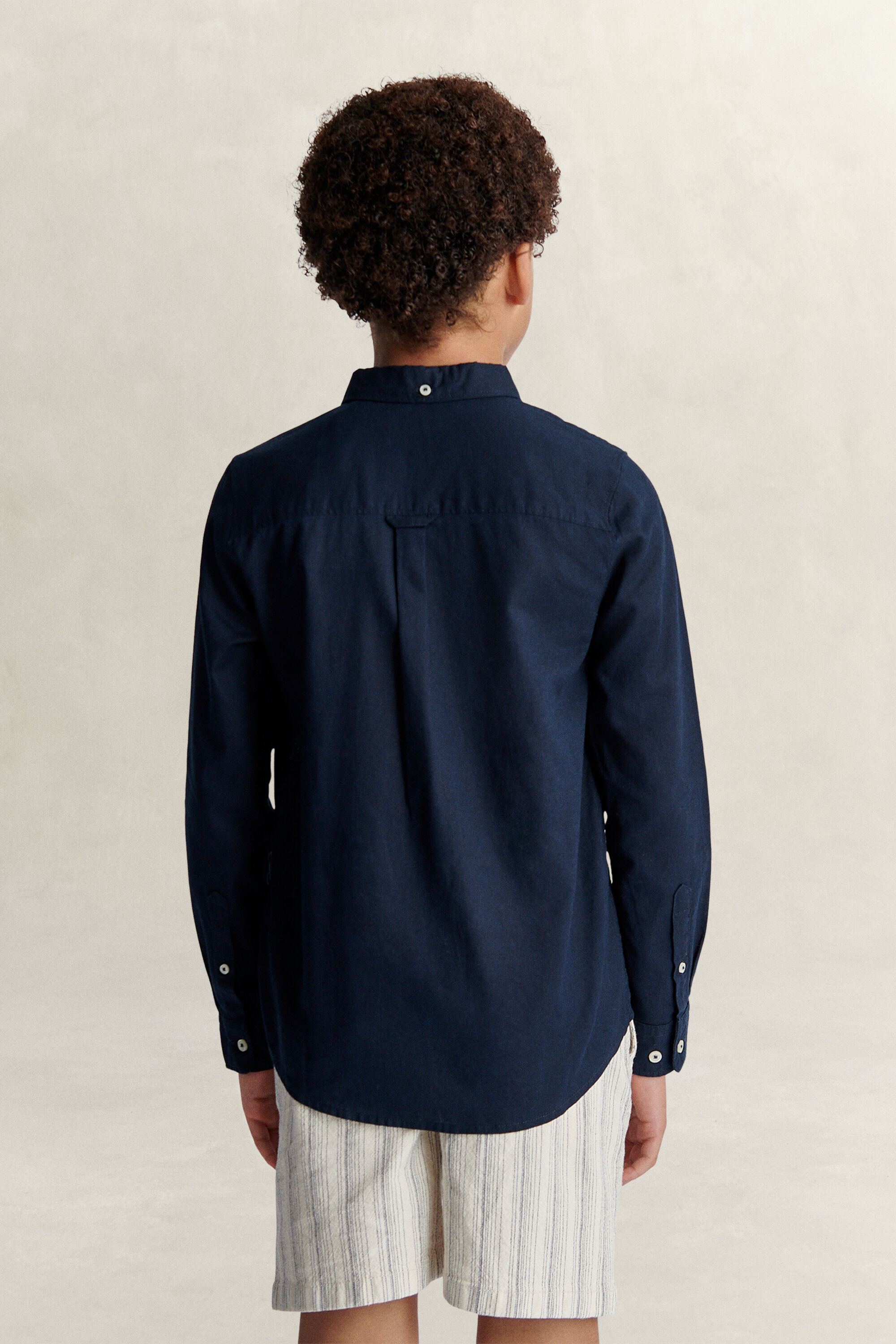 Camicia in misto lino Teen Boys