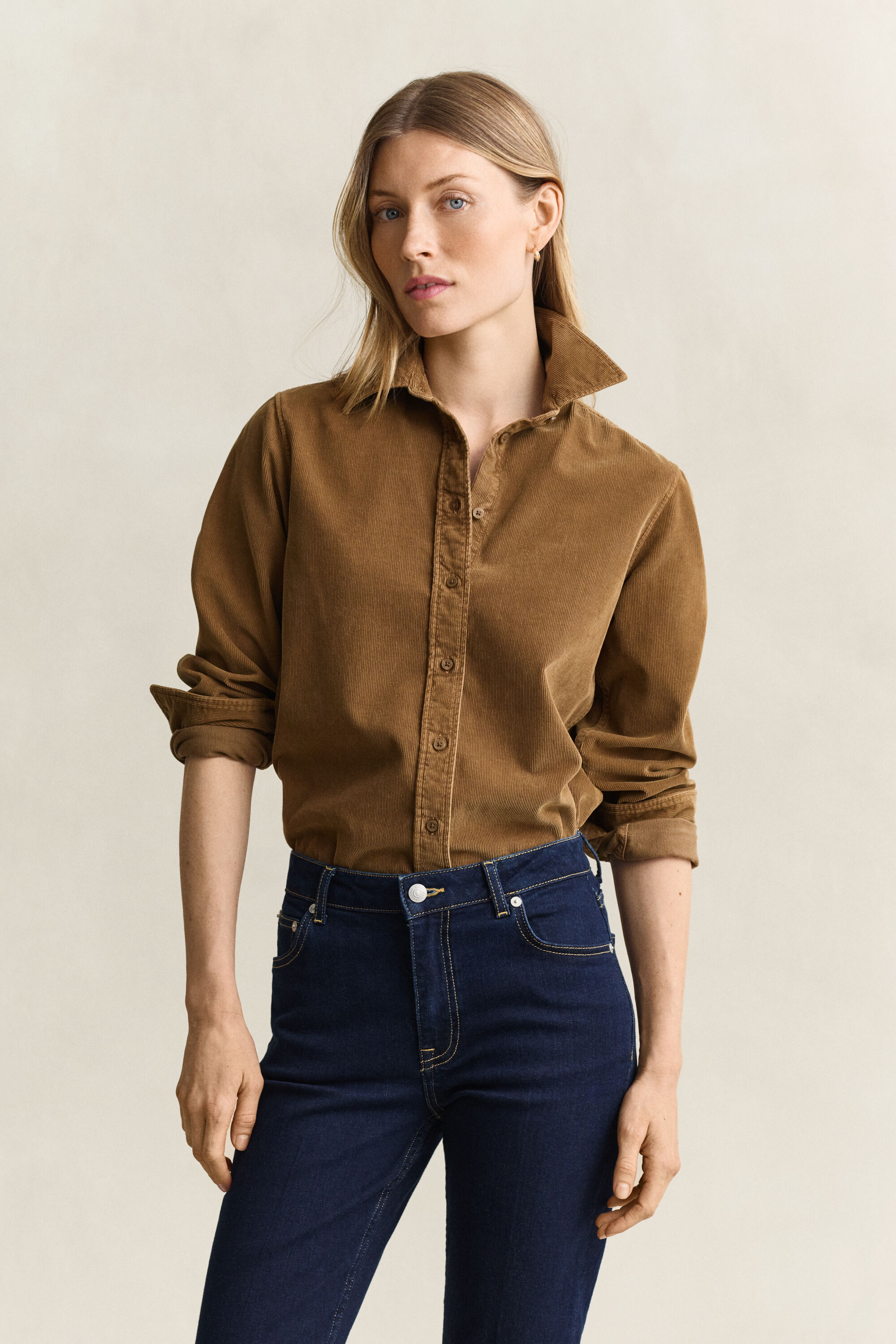 Camicia in velluto a coste regular