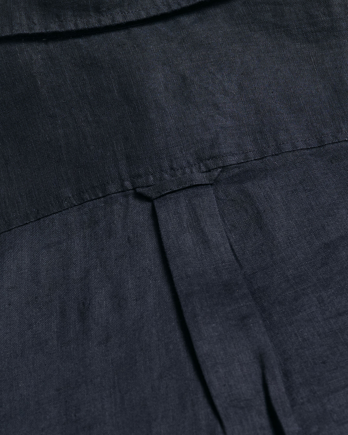 Camicia di lino a quadri in chambray regular fit