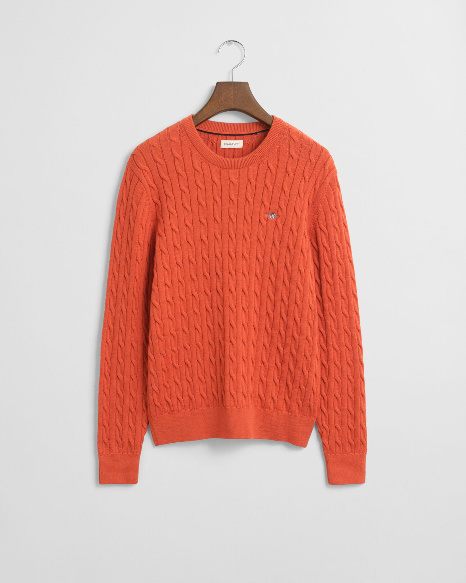 Maglia girocollo in cotone a trecce Shield Teens