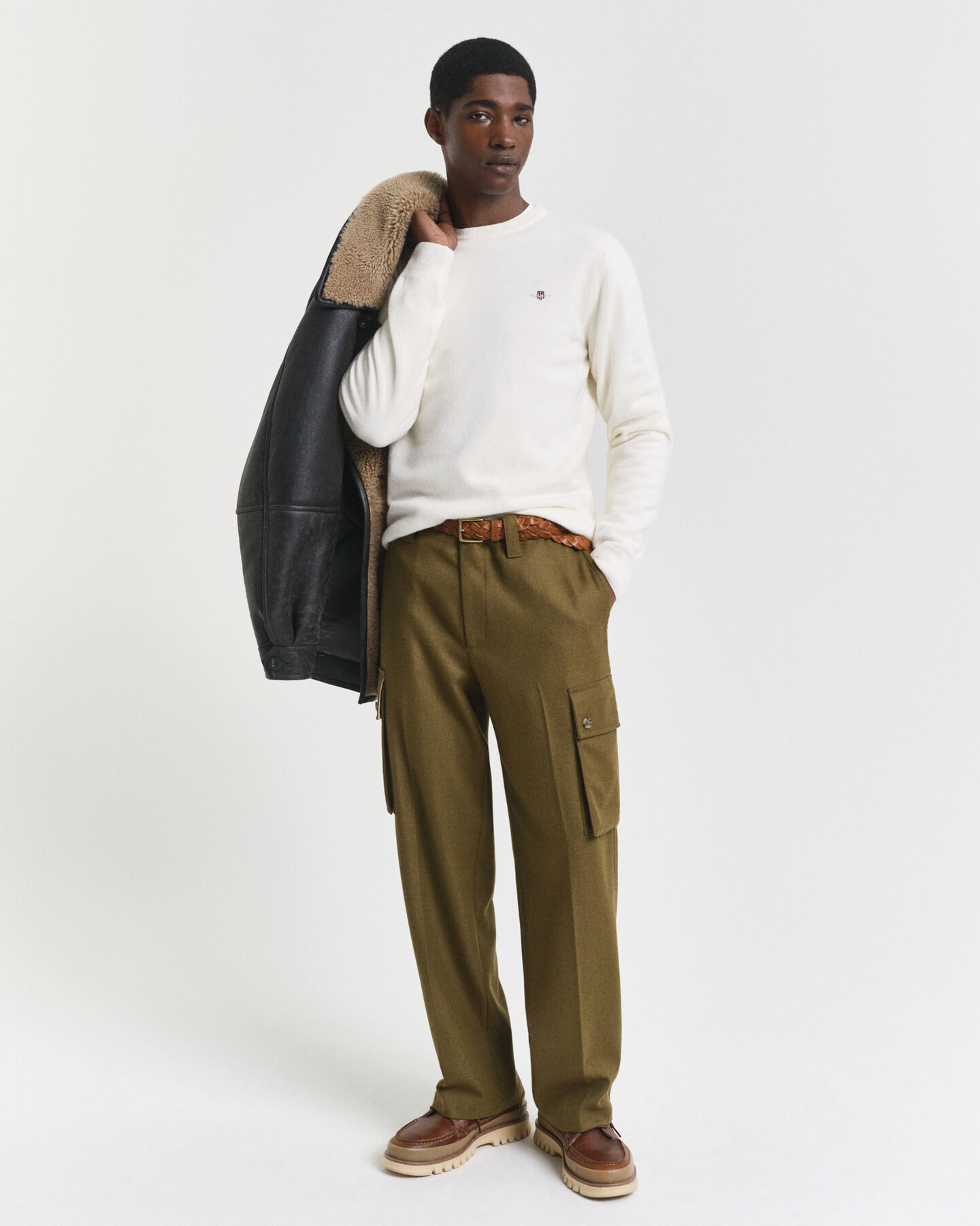 Maglia girocollo in finissima lana d’agnello