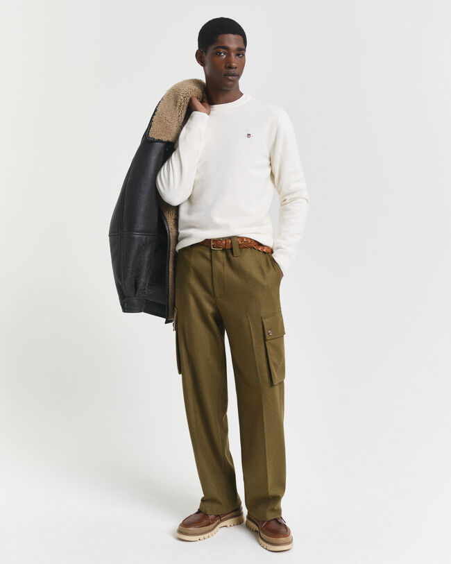 Maglia girocollo in finissima lana d’agnello