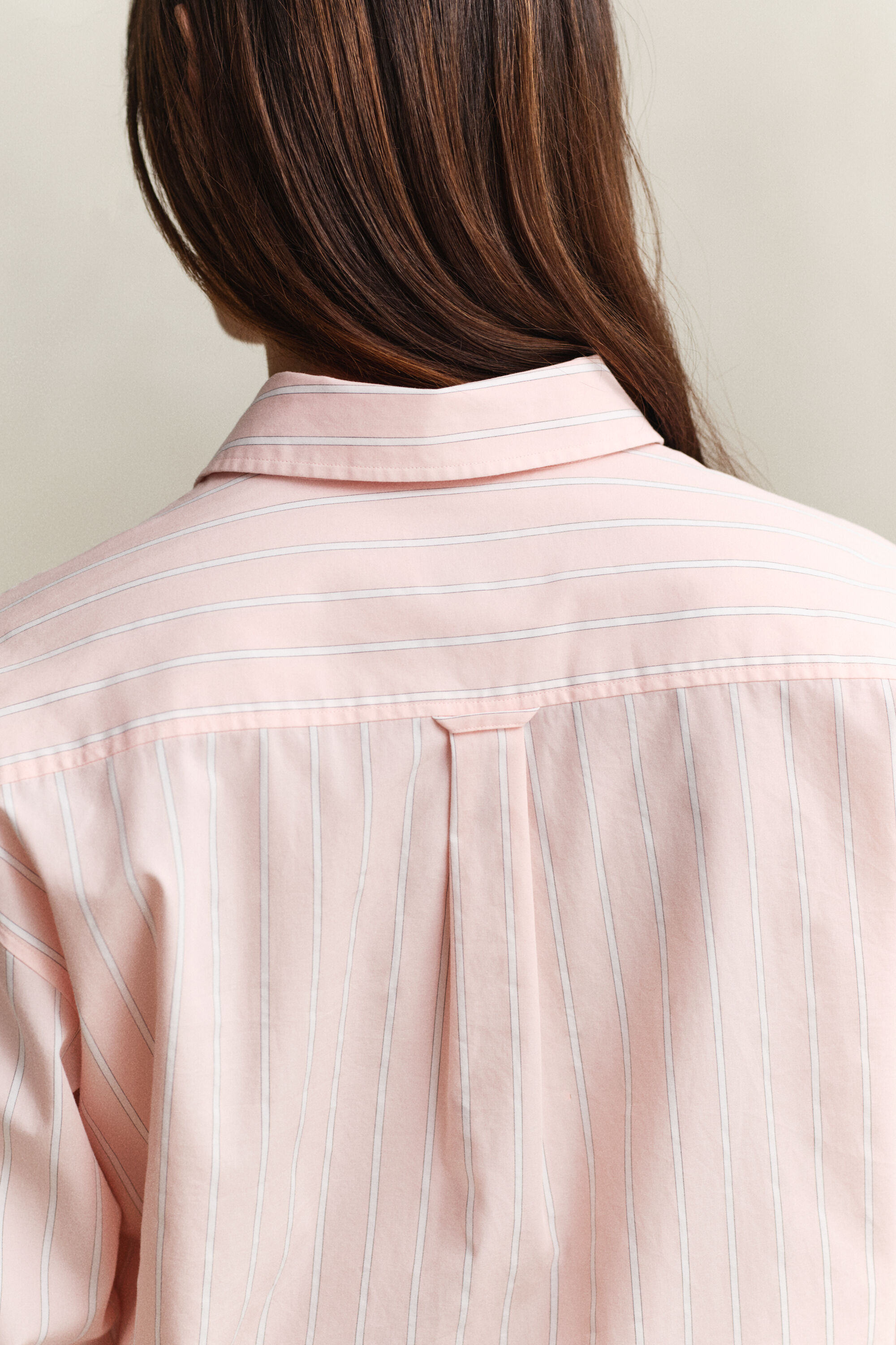 Camicia classica in popeline a righe relaxed fit