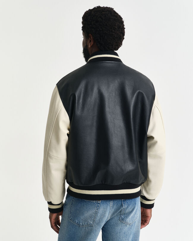 GANT Varsity Jacket in pelle