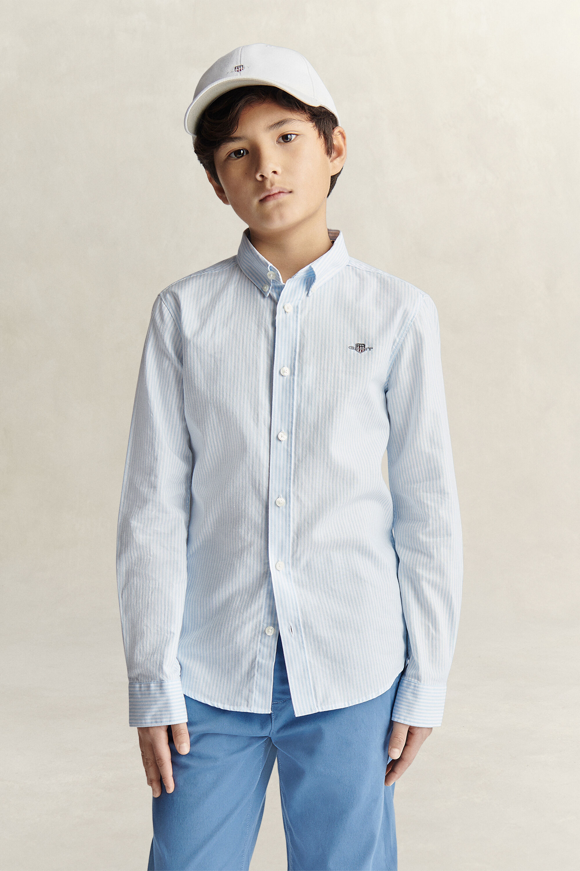 Camicia Oxford a righe Teen Boys