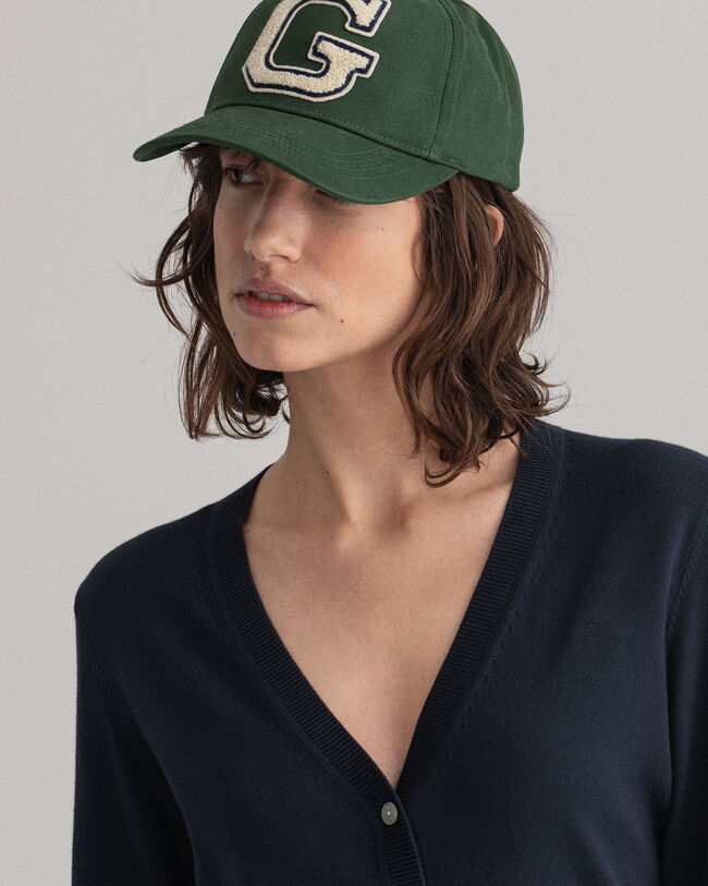 Cardigan con scollo a V in cotone leggero