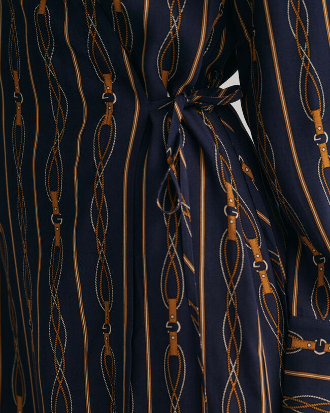 Abito a portafoglio Rope a righe regular fit