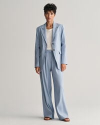 Blazer di lino elasticizzato regular fit